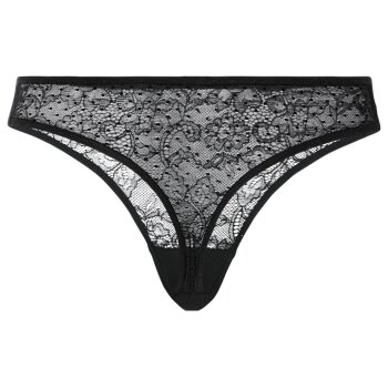 esmara® Damen Strings, 2 Stück, optimale Passform (schwarz, M(40/42)) - B-Ware neuwertig
