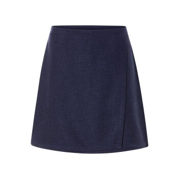 esmara® Damen Mini-Rock in Leinenoptik (navy, 34) - B-Ware neuwertig