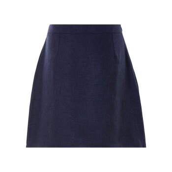 esmara® Damen Mini-Rock in Leinenoptik (navy, 34) - B-Ware neuwertig