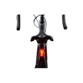 CRIVIT LED Fahrradleuchtenset, 90/70/30/15 Lux mit Li-Ion Akku und Notbremsfunktion, 2-tlg. - B-Ware sehr gut