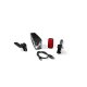 CRIVIT LED Fahrradleuchtenset, 90/70/30/15 Lux mit Li-Ion Akku und Notbremsfunktion, 2-tlg. - B-Ware sehr gut