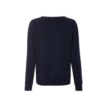 esmara® Damen Sweatpullover, mit Frottee-Print (navy, L(44/46)) - B-Ware neuwertig