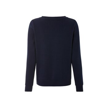 esmara® Damen Sweatpullover, mit Frottee-Print (navy, L(44/46)) - B-Ware neuwertig