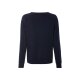 esmara® Damen Sweatpullover, mit Frottee-Print (navy, L(44/46)) - B-Ware neuwertig