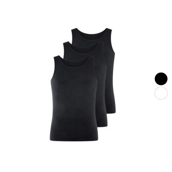 LIVERGY® Herren Achselhemden, 3 Stück, in...