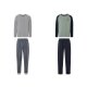 LIVERGY® Herren Pyjama mit Rundhalsausschnitt, lang - B-Ware