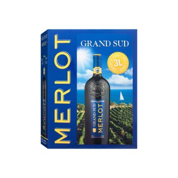 Grand Sud Merlot 3,0 l Bag in Box trocken, Rotwein