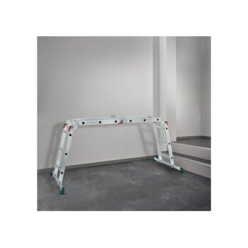 PARKSIDE® Vielzweckleiter, platzsparend zusammenklappbar - B-Ware Transportschaden Kosmetisch