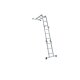 PARKSIDE® Vielzweckleiter, platzsparend zusammenklappbar - B-Ware Transportschaden Kosmetisch