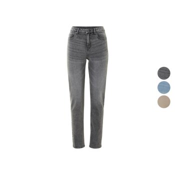 esmara® Damen Jeans, Straight Fit, normale...