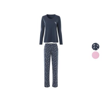 esmara® Damen Pyjama, aus reiner Baumwolle - B-Ware