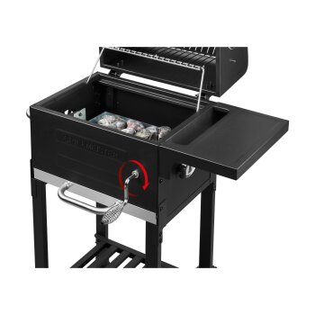 GRILLMEISTER Holzkohle-Komfortgrill Mini »KANSAS«, mit Warmhalterost - B-Ware sehr gut