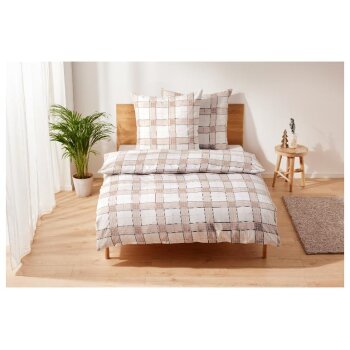 LIVARNO home Mikrofaser-Satin-Bettwäsche, 220 x 200...