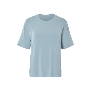 esmara® Damen Pyjama, mit überschnittenen Schultern (Blau, M(40/42)) - B-Ware neuwertig