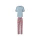 esmara® Damen Pyjama, mit überschnittenen Schultern (Blau, M(40/42)) - B-Ware neuwertig
