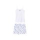 pepperts!® Kinder Pyjama mit Shorts (weiß, 158/164) - B-Ware neuwertig