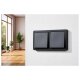 SILVERCREST® Steckdosen-Set / Wechselschalter-Set, mit schraubenlosen Anschlussklemmen (Wechselschalter, Schwarz) - B-Ware neuwertig