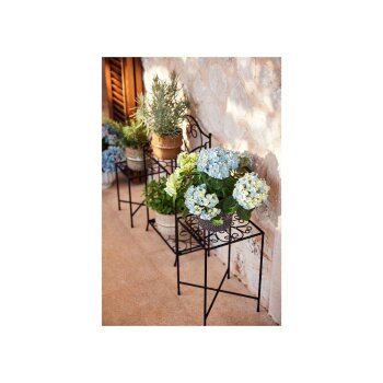 LIVARNO home Blumenständer, aus Metall (Blumenhocker eckig, 2 Stück) - B-Ware neuwertig