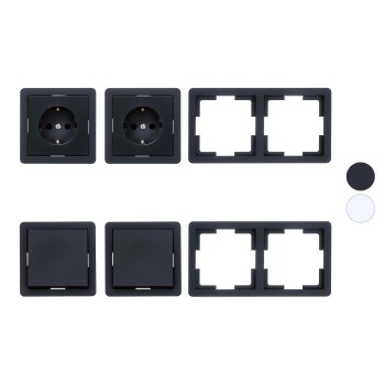 SILVERCREST® Steckdosen-Set / Wechselschalter-Set,...