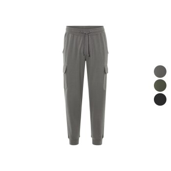 LIVERGY® Herren Sweathose mit Cargotaschen mit...