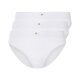 esmara® Damen Slips, 3 Stück, in modischer Doppelripp-Qualität (Weiß, M(40/42)) - B-Ware neuwertig
