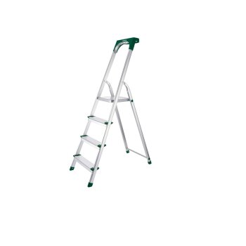 PARKSIDE® Alu-Haushaltsleiter, mit praktischer Ablageschale - B-Ware Transportschaden Kosmetisch