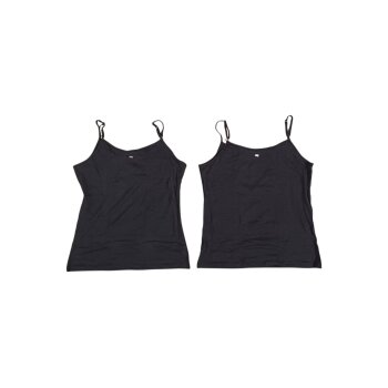 MEXX Damen Spaghettiträgerhemd, 2 Stück, M, schwarz - B-Ware neuwertig