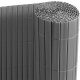 Ribelli Balkonsichtschutz PVC Sichtschutz mit Steg 1,6 x 3 m, anthrazit - B-Ware Transportschaden Kosmetisch