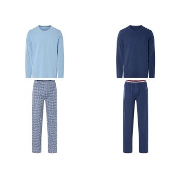 LIVERGY® Herren Pyjama, aus reine Baumwolle - B-Ware