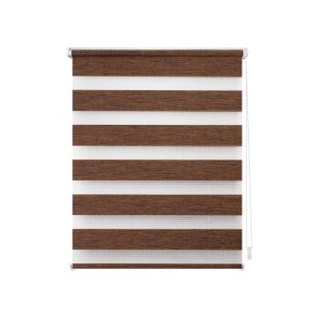 Lichtblick Duo Rollo Klemmfix, ohne Bohren, meliert (Dunkelbraun, 45 x 150 cm) - B-Ware sehr gut