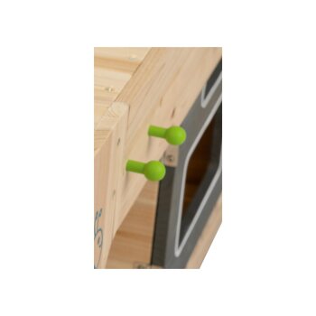 Playtive Outdoor Matschküche auf Rädern, aus Echtholz - B-Ware sehr gut