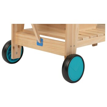 Playtive Outdoor Matschküche auf Rädern, aus Echtholz - B-Ware sehr gut