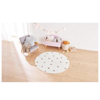 LIVARNO home Kinder Teppich, aus recyceltem Material (Punkte) - B-Ware sehr gut