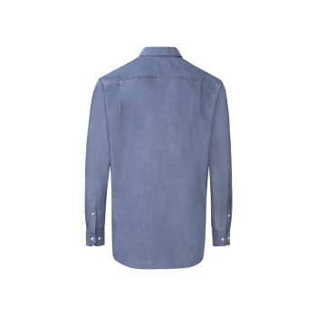 Nobel League Herren Businesshemd, Regular Fit, Struktur/blau (43) - B-Ware neuwertig