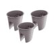 Prosperplast Geländertopf »Ratolla Railing«, im praktischen 3er Set, in Rattanoptik (Oval, Mocca, 298x242x225 mm) - B-Ware neuwertig