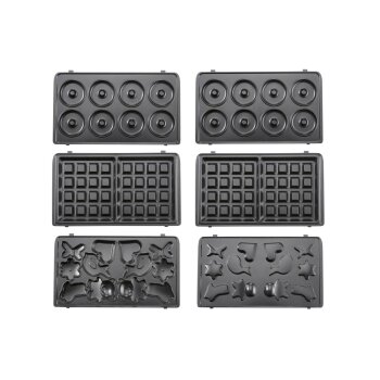SILVERCREST® KITCHEN TOOLS Waffeleisen »SWEW 750 D4«, mit Wechselplatten (Weiß) - B-Ware neuwertig