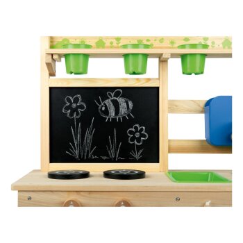 Playtive Outdoorküche, stabile Konstruktion aus Echtholz - B-Ware gut