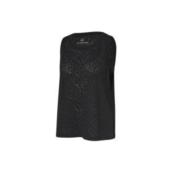 CRIVIT by Jette Sport Damen Funktionstop mit verlängerter Rückseite (Schwarz, M(40/42)) - B-Ware neuwertig