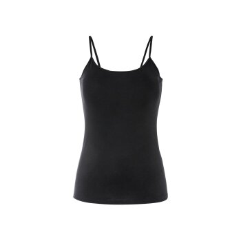esmara® Damen Spaghettitops, 3 Stück, hoher Baumwollanteil (schwarz, M(40/42)) - B-Ware neuwertig