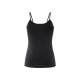 esmara® Damen Spaghettitops, 3 Stück, hoher Baumwollanteil (schwarz, M(40/42)) - B-Ware neuwertig