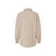esmara® Damen Overshirt, aus weicher, wärmender Fleece-Qualität (Beige, S(36/38)) - B-Ware neuwertig