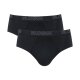Hello by Sloggi Herren Boxer / Slips, 2 Stück, mit breitem Elastikbund (Slip, Schwarz, XL) - B-Ware neuwertig