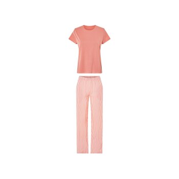 esmara® Damen Pyjama mit seitlichen Eingrifftaschen -...