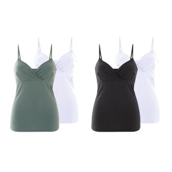 esmara® Damen Still-Tops, 2 Stück, mit...
