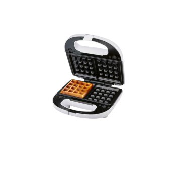 SILVERCREST® KITCHEN TOOLS Waffeleisen »SWEW 750 D4«, mit Wechselplatten (Weiß) - B-Ware sehr gut
