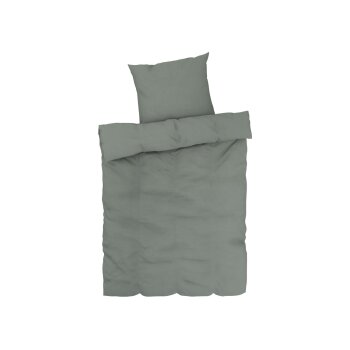 LIVARNO home Edel-Renforcé-Bettwäsche, 135 x 200 cm (Grün) - B-Ware neuwertig