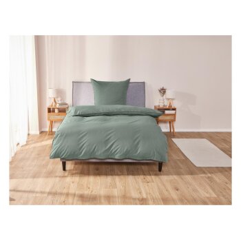 LIVARNO home Edel-Renforcé-Bettwäsche, 135 x 200 cm (Grün) - B-Ware neuwertig