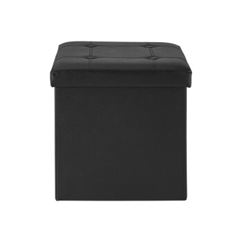 LIVARNO home Sitzhocker, mit Stauraum (Schwarz) - B-Ware neuwertig