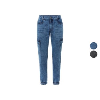 LIVERGY® Herren Denim-Joggers, Comfort Fit, normale...