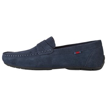 LIVERGY® Herren Mokassin mit Leder (navy, 43) -...
